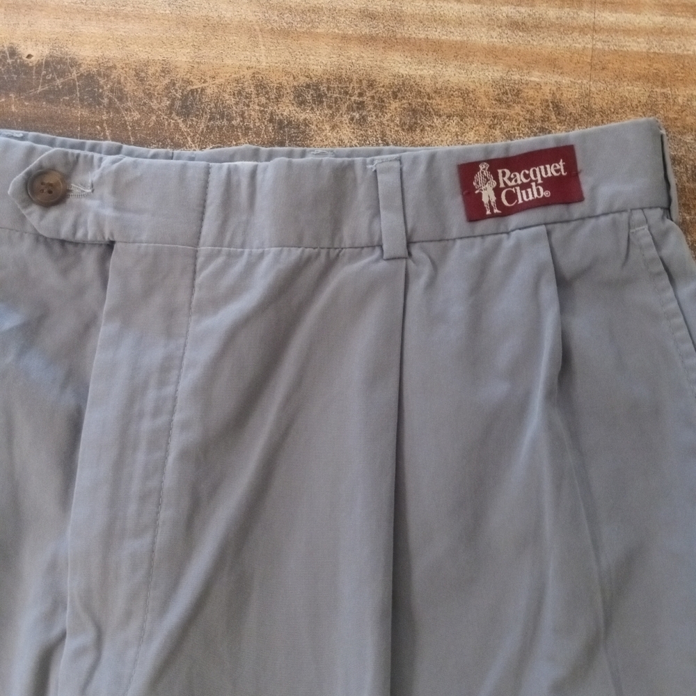 Racquet Club Gray Pleated Pants